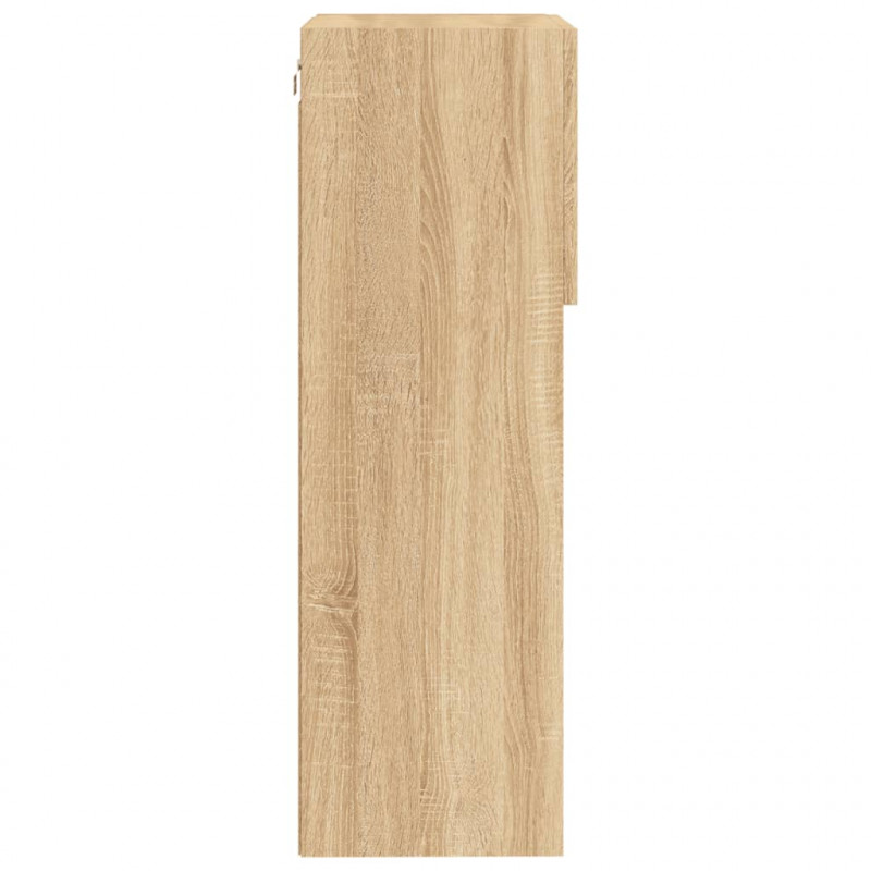 Szafki TV, z LED, 2 szt., dąb sonoma, 40,5x30x90 cm