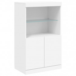 Szafka z oświetleniem LED, biała, 60,5x37x100 cm