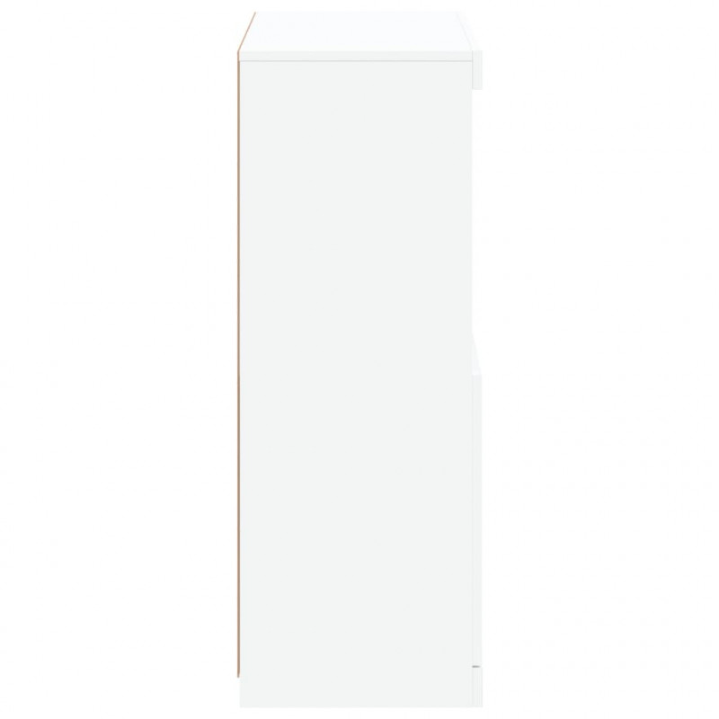 Szafka z oświetleniem LED, biała, 60,5x37x100 cm