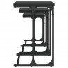 Stoliki kawowe, wsuwane jeden pod drugi, 3 szt., czarne
