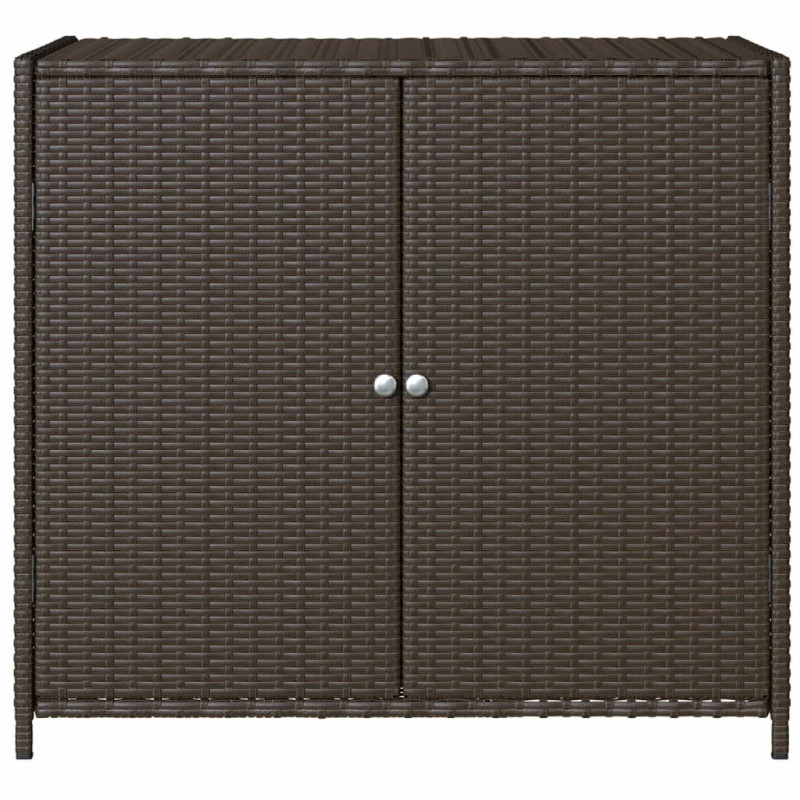 Szafka ogrodowa, brązowa, 83x45x76 cm, polirattan