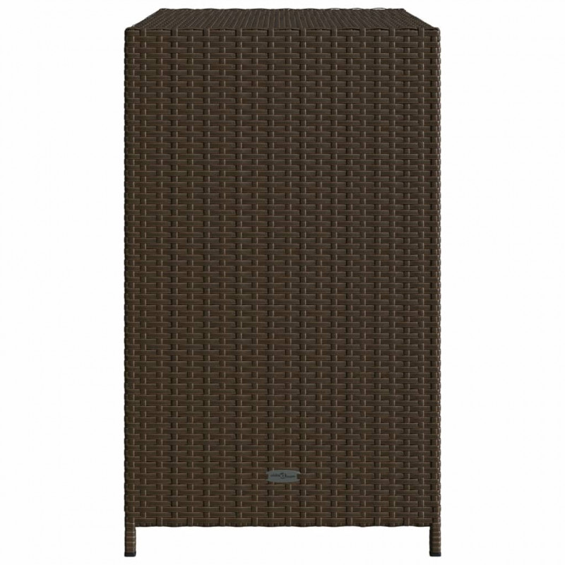 Szafka ogrodowa, brązowa, 83x45x76 cm, polirattan