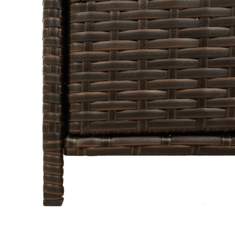 Szafka ogrodowa, brązowa, 83x45x76 cm, polirattan
