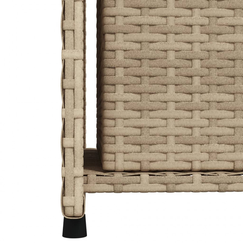 Szafka ogrodowa, beżowa, 50x55x115 cm, polirattan