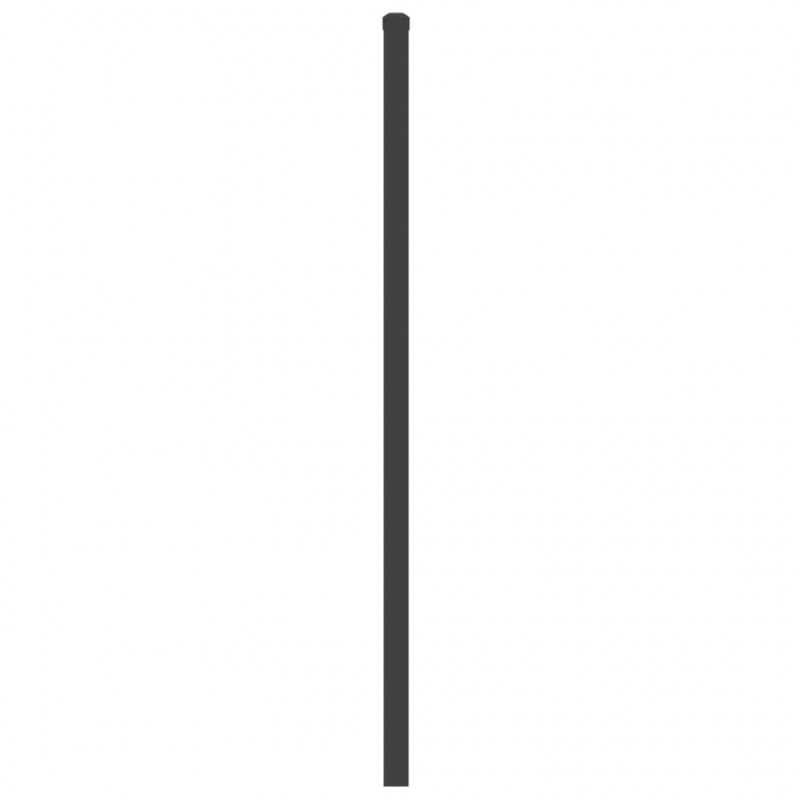 Metalowe wezgłowie, czarne, 75 cm