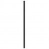 Metalowe wezgłowie, czarne, 75 cm