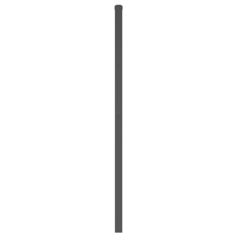 Metalowe wezgłowie, czarne, 180 cm