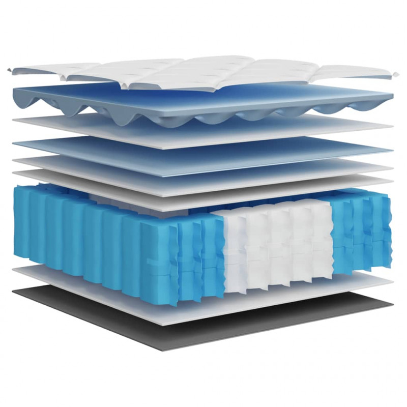 Materac kieszeniowy, twardość średnia plus, 100x200 cm