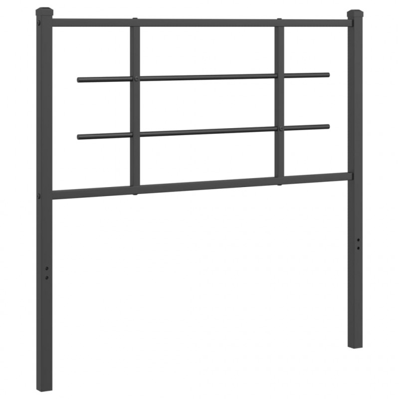 Metalowe wezgłowie, czarne, 100 cm