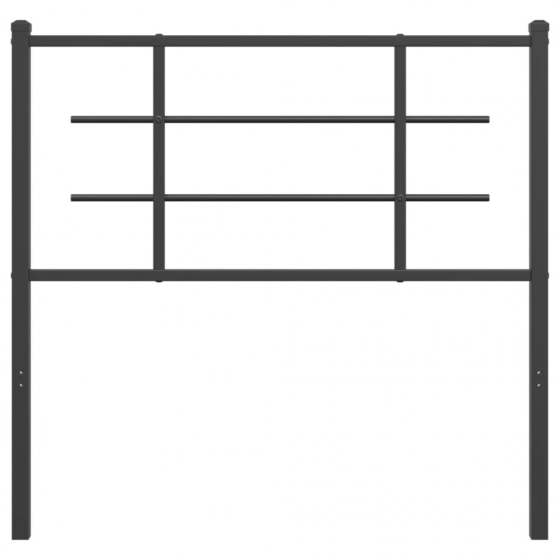 Metalowe wezgłowie, czarne, 100 cm