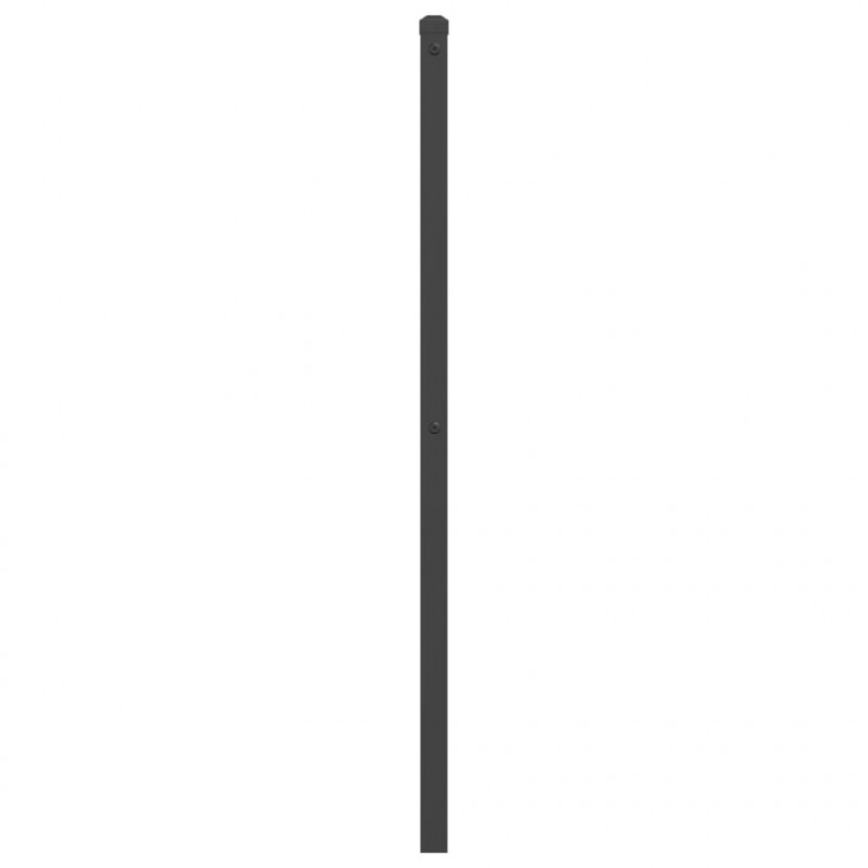 Metalowe wezgłowie, czarne, 100 cm