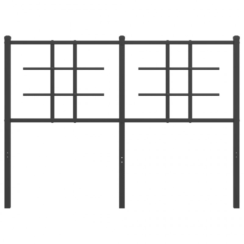 Metalowe wezgłowie, czarne, 120 cm