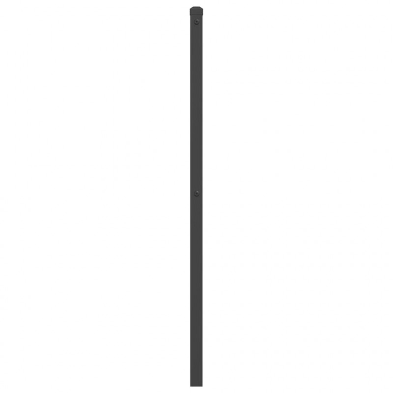 Metalowe wezgłowie, czarne, 120 cm
