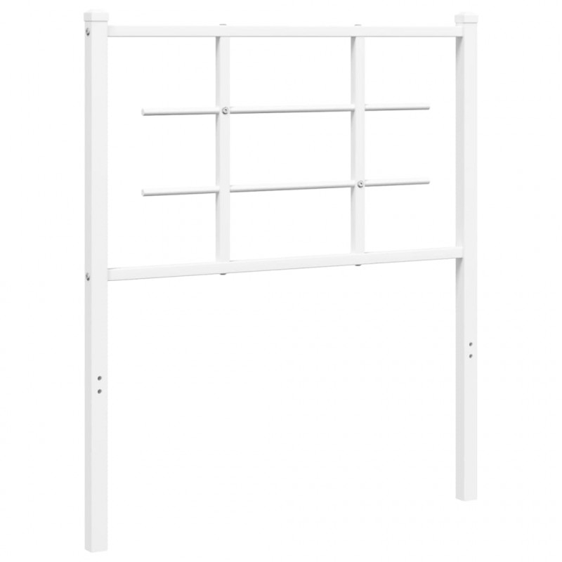Metalowe wezgłowie, białe, 80 cm