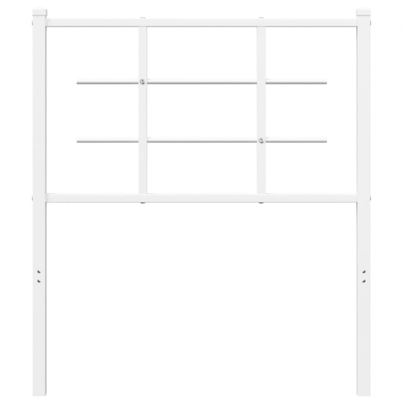 Metalowe wezgłowie, białe, 80 cm