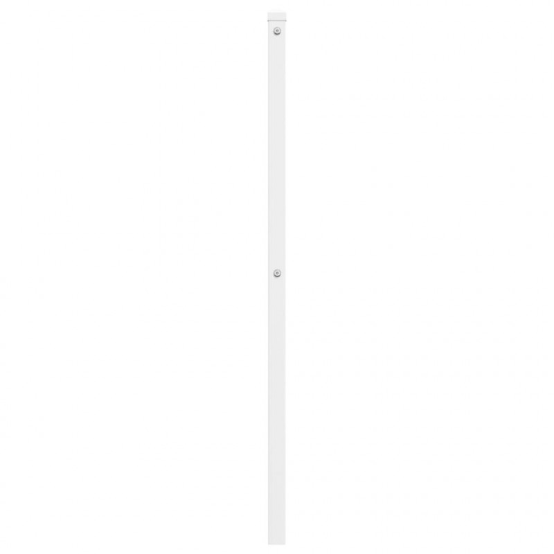 Metalowe wezgłowie, białe, 80 cm