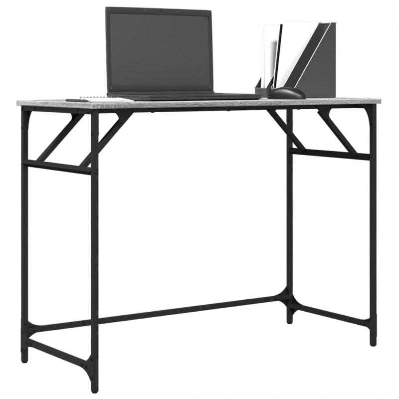 Biurko, szary dąb sonoma, 100x45x76 cm, materiał drewnopochodny