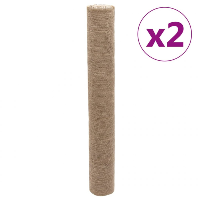 Tkanina jutowa, 2 rolki, 1x50 m, 100% juta, 200 g/m²