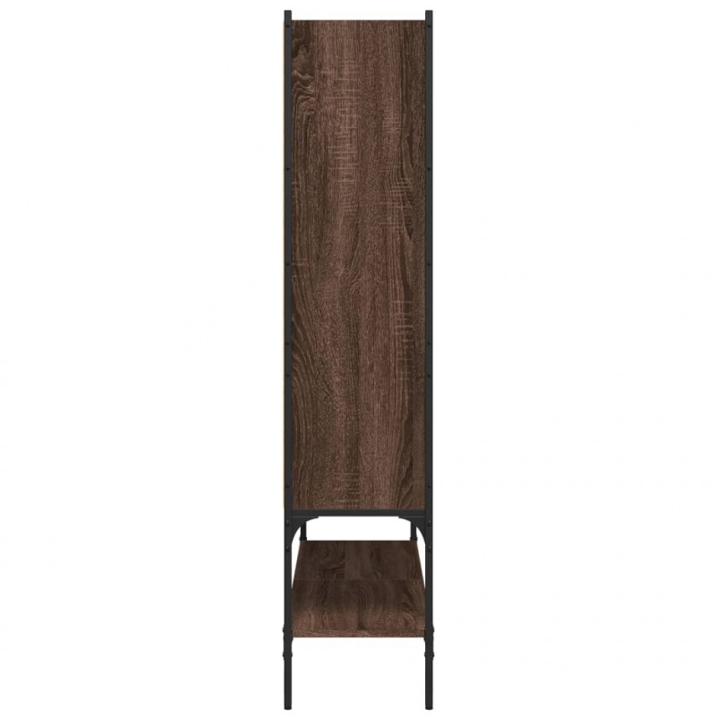 Regał, brązowy dąb, 102x30x141,5 cm, materiał drewnopochodny