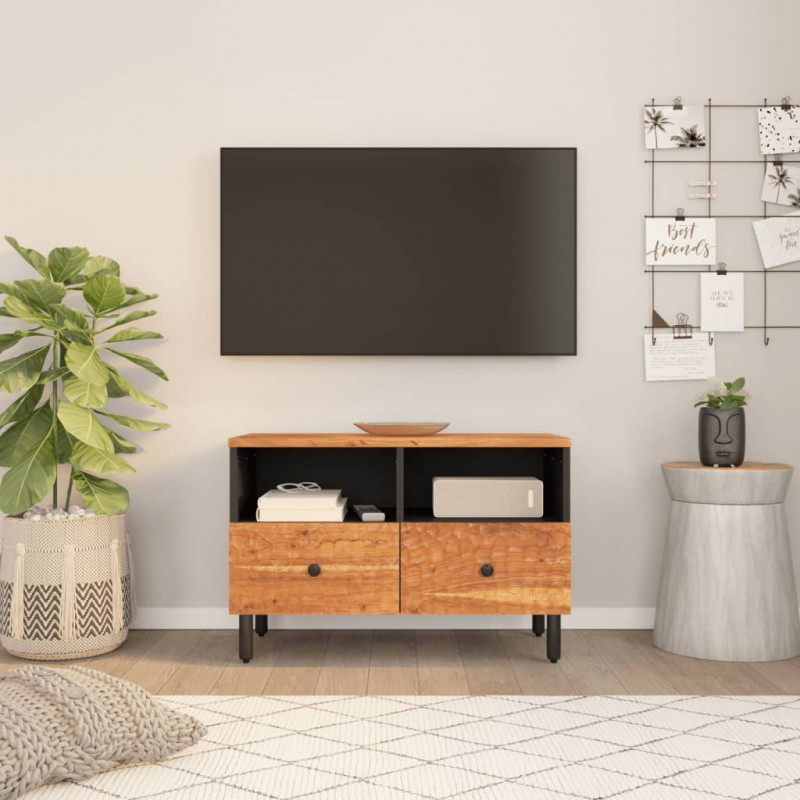 Szafka pod telewizor, 70x33x46 cm, lite drewno akacjowe