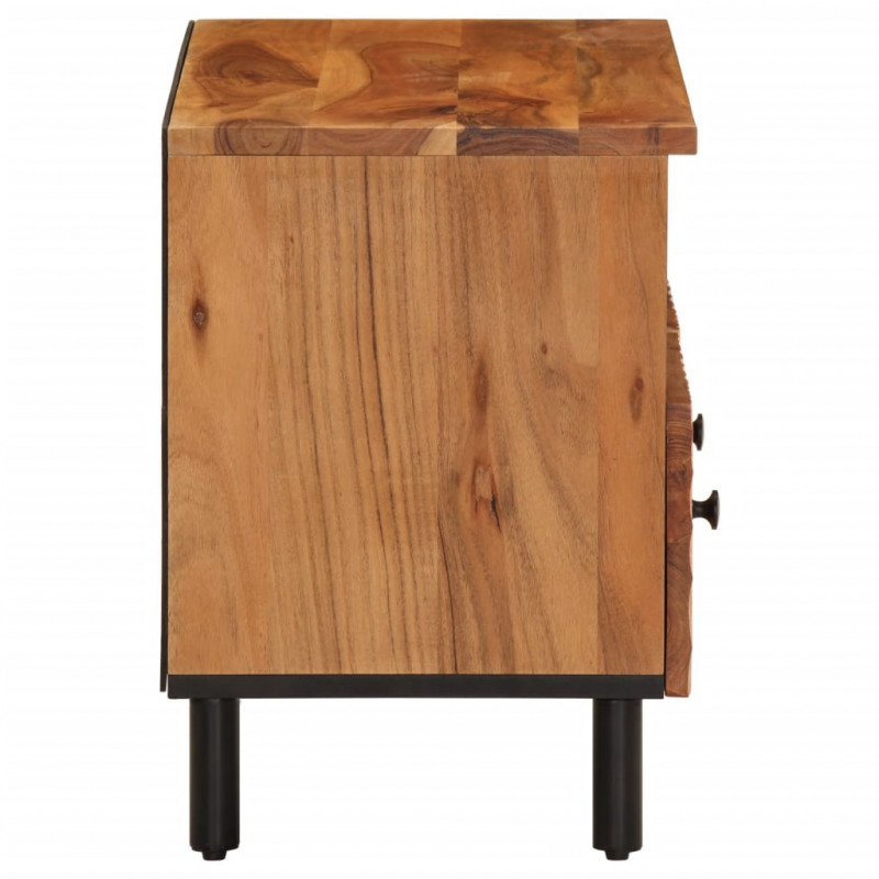 Szafka pod telewizor, 70x33x46 cm, lite drewno akacjowe