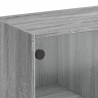 Stolik kawowy, szklane drzwiczki, szary dąb sonoma, 102x50x42cm