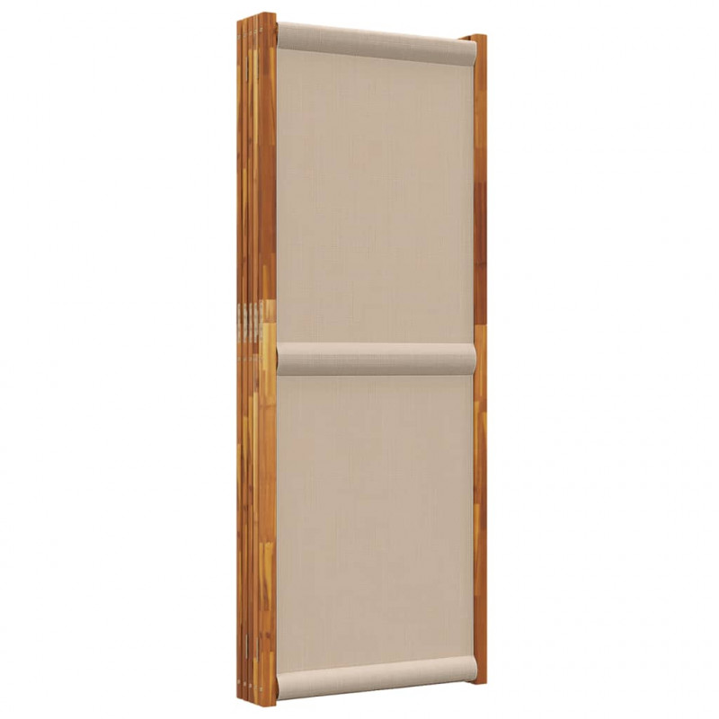 Parawan 5-panelowy, taupe, 350x180 cm