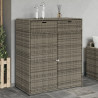Szafka ogrodowa, szara, 105x55x113 cm, polirattan