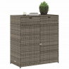 Szafka ogrodowa, szara, 105x55x113 cm, polirattan