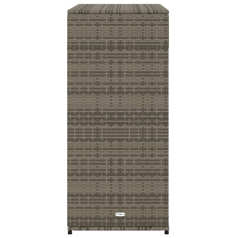 Szafka ogrodowa, szara, 105x55x113 cm, polirattan