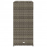 Szafka ogrodowa, szara, 105x55x113 cm, polirattan