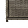 Szafka ogrodowa, szara, 105x55x113 cm, polirattan