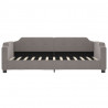 Sofa z materacem do spania, kolor taupe, 100x200 cm, tkanina