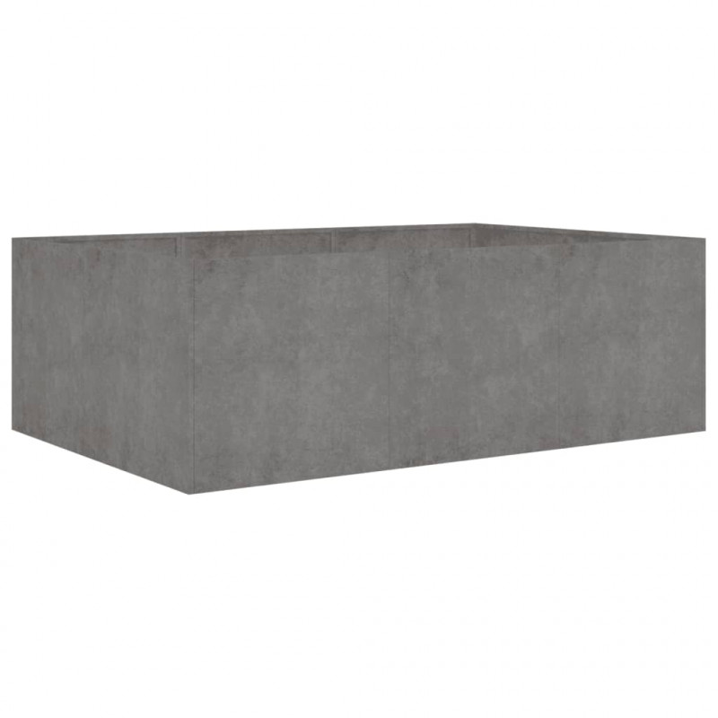 Podwyższona donica, 120x80x40 cm, stal kortenowska