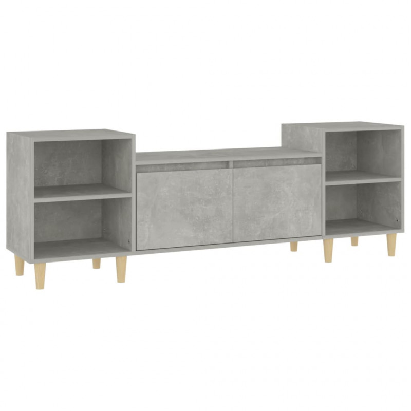 Szafka pod TV, szarość betonu, 160x35x55 cm