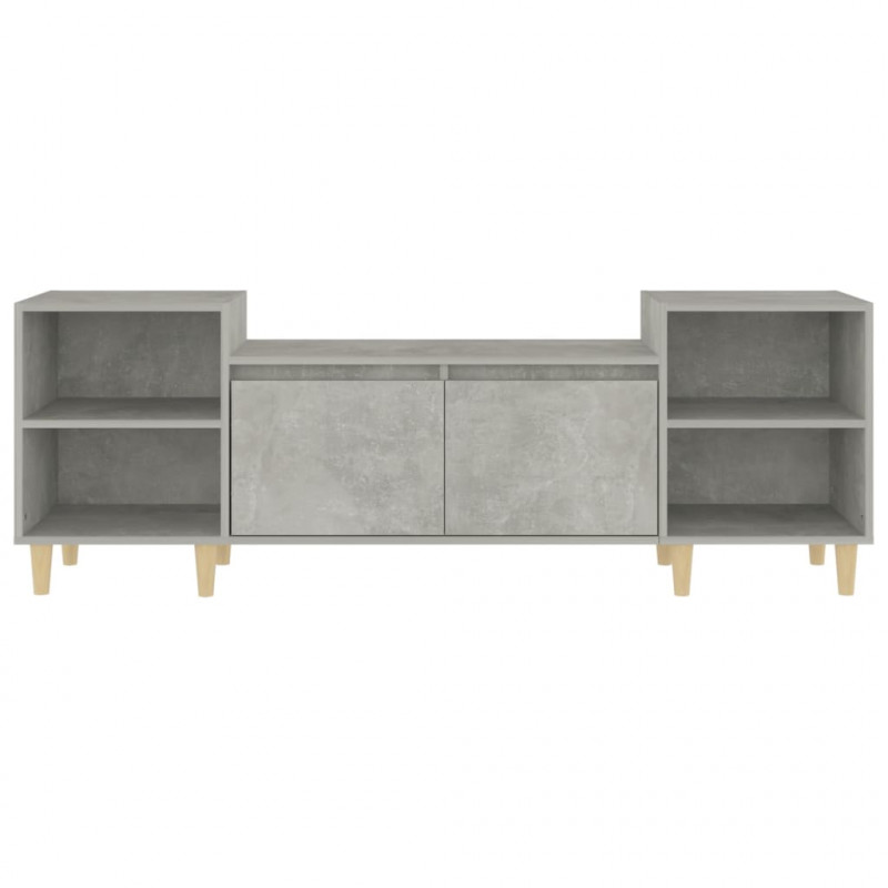 Szafka pod TV, szarość betonu, 160x35x55 cm