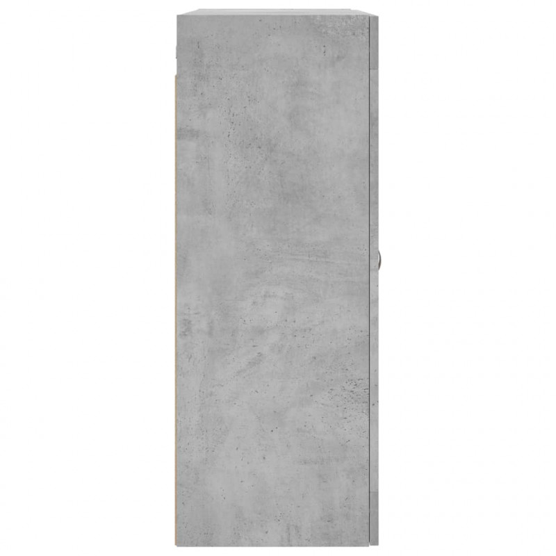 Szafka wisząca, szarość betonu, 69,5x34x90 cm