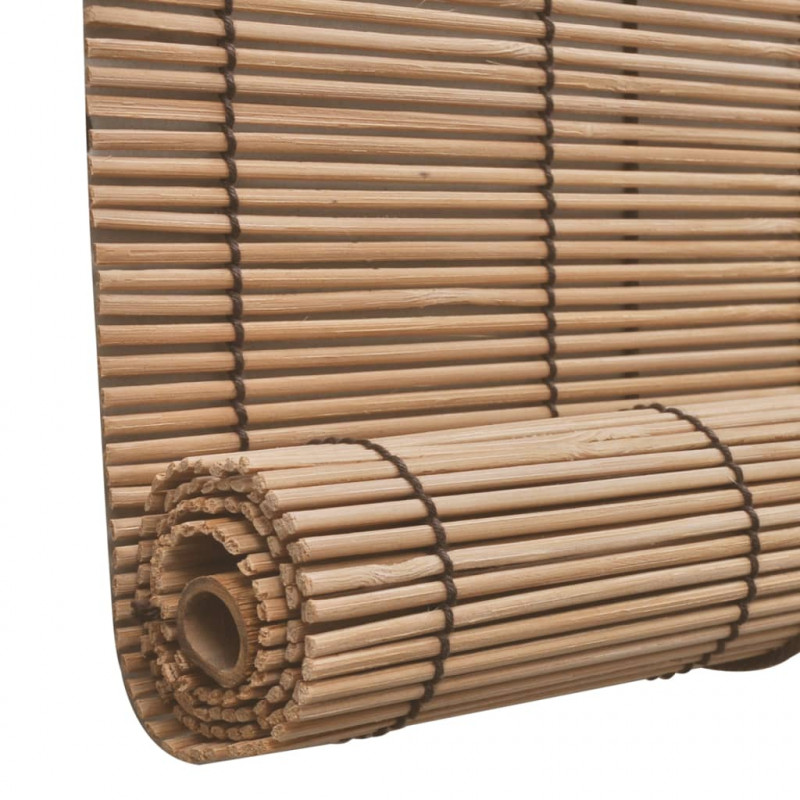 Roleta bambusowa, 80 x 220 cm, brązowa