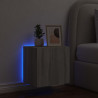 Ścienna szafka TV z LED, szary dąb sonoma, 40,5x35x40 cm