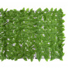Parawan balkonowy, zielone liście, 200x100 cm
