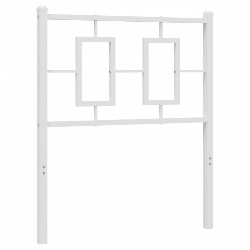 Metalowe wezgłowie, białe, 80 cm
