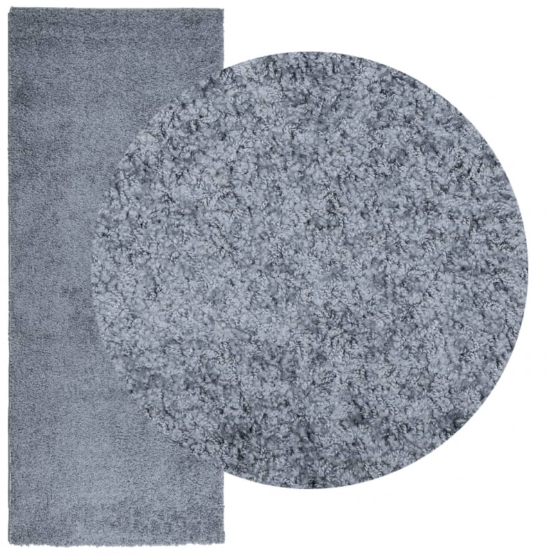 Dywan z długim włosiem PAMPLONA, niebieski, 80x200 cm
