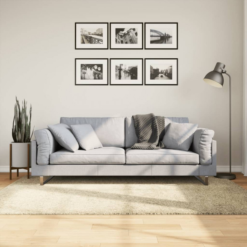 Dywan z długim włosiem PAMPLONA, złoty, 140x200 cm