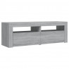 Szafka pod TV z LED, szary dąb sonoma, 120x35x40 cm