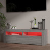 Szafka pod TV z LED, szary dąb sonoma, 120x35x40 cm