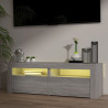 Szafka pod TV z LED, szary dąb sonoma, 120x35x40 cm