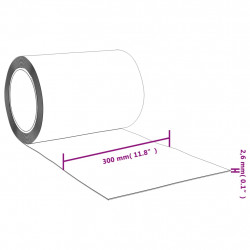 Kurtyna paskowa, niebieska, 300 mm x 2,6 mm, 10 m, PVC