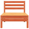 Ogrodowa sofa 3-osobowa, woskowy brąz, lite drewno sosnowe