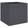 Donice, 2 szt., antracytowe, 42x40x39 cm, stal