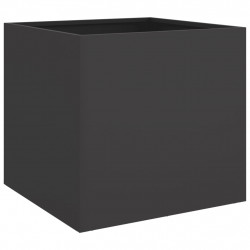 Donica, czarna, 49x47x46 cm, stal